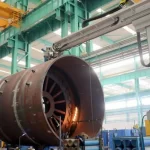 Large dryer cylinder welding