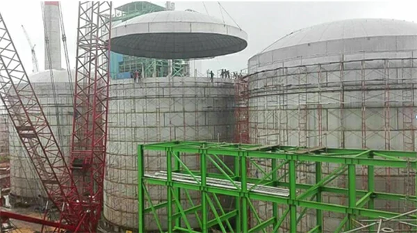hemispherical head for tank used in paper making