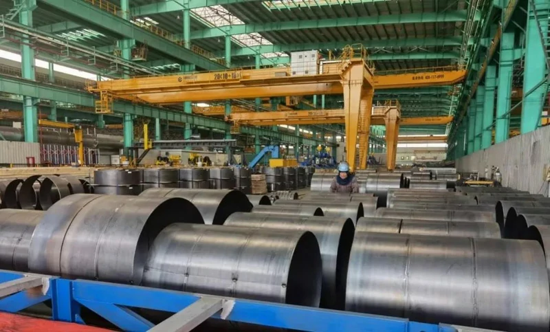 rolled cylinder for Nuclear wastewater storage