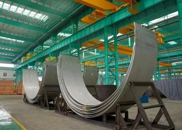 shell plate rolling for digester