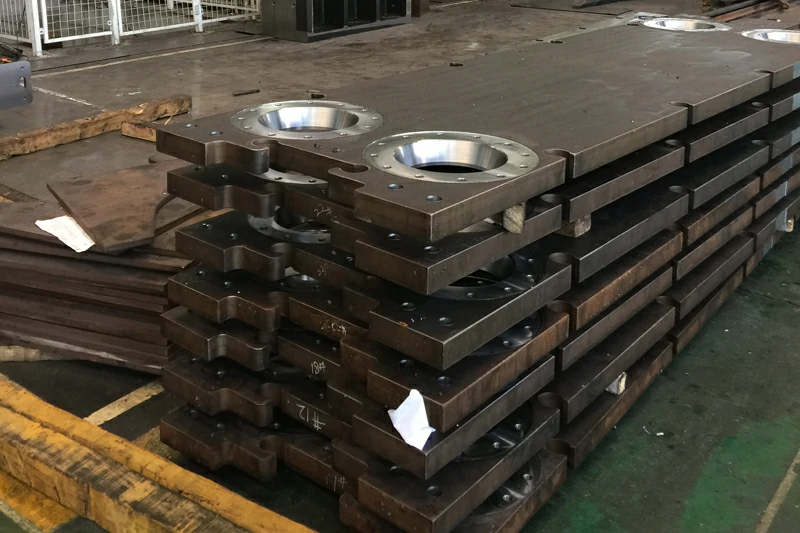 pressure plates machining for heat exchanger