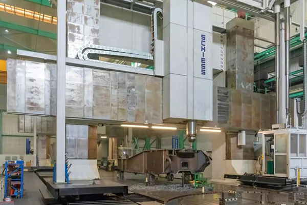 Large track frames fabrication for excavator