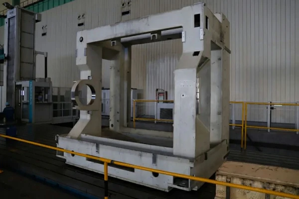 machine tool bed made from welded steel structures