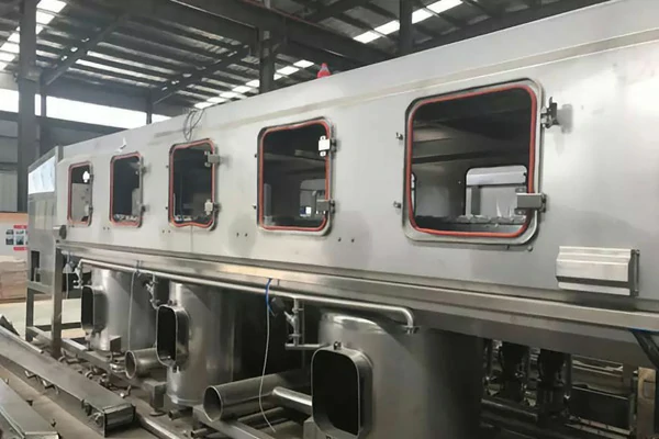 sheet metal assemblies for barreled water production line