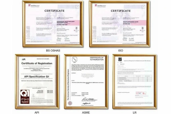 openex metal fabrication certificates